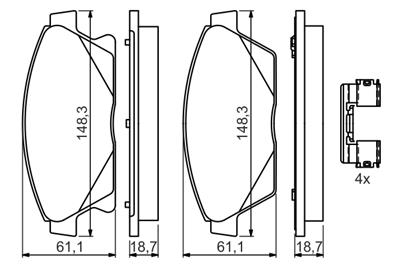 BOSCH 0 986 494 657 Číslo výrobce: BP1356. EAN: 4047025364478.