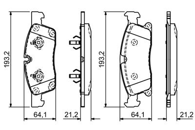 BOSCH 0 986 494 672 Číslo výrobce: BP1667. EAN: 4047025470254.