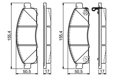 BOSCH 0 986 494 673 Číslo výrobce: BP1668. EAN: 4047025470261.
