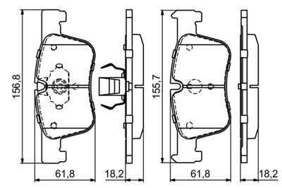 BOSCH 0 986 494 689 Číslo výrobce: BP1684. EAN: 4047025439794.