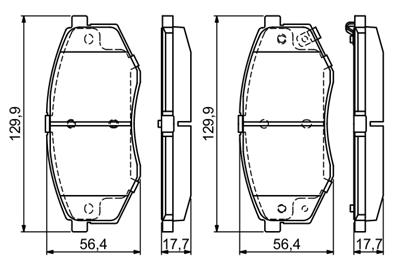 BOSCH 0 986 494 692 Číslo výrobce: BP1687. EAN: 4047025439893.