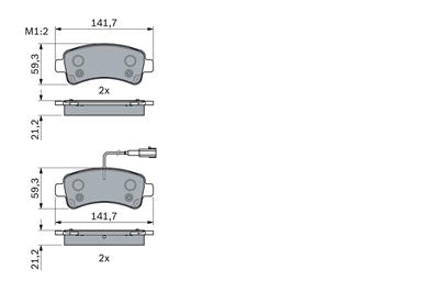 BOSCH 0 986 494 765 Číslo výrobce: BP1854. EAN: 4047026300055.