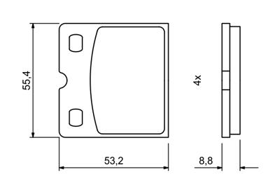 BOSCH 0 986 494 775 Číslo výrobce: BP1949. EAN: 4047026127607.