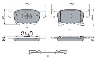 BOSCH 0 986 494 823 Číslo výrobce: BP1997. EAN: 4047026128659.