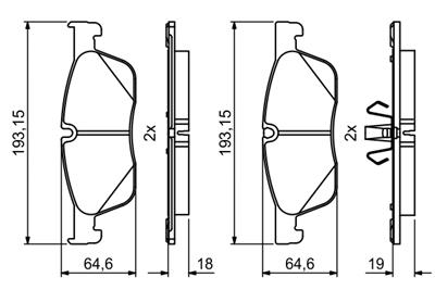 BOSCH 0 986 494 831 Číslo výrobce: BP2005. EAN: 4047026128734.