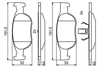 BOSCH 0 986 494 852 Číslo výrobce: BP2026. EAN: 4047026129090.