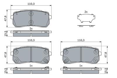 BOSCH 0 986 494 971 Číslo výrobce: BP1822. EAN: 4047026300277.
