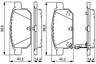 BOSCH 0 986 495 301 Číslo výrobce: BP1590.