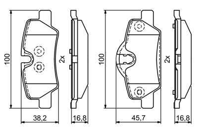 BOSCH 0 986 495 400 Číslo výrobce: BP1773. EAN: 4047026057546.