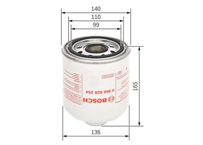 BOSCH 0 986 628 254 Číslo výrobce: Z 8254. EAN: 4047025181983.