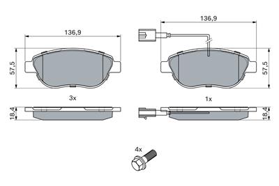 BOSCH 0 986 TB2 961 Číslo výrobce: BP2505. EAN: 4047026445657.