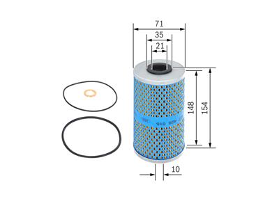 BOSCH 1 457 429 616 Číslo výrobce: P 9616. EAN: 3165141081510.