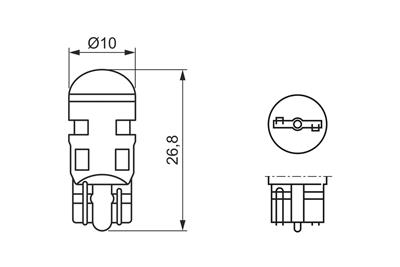 BOSCH 1 987 301 506 Číslo výrobce: W5W. EAN: 4047026190793.