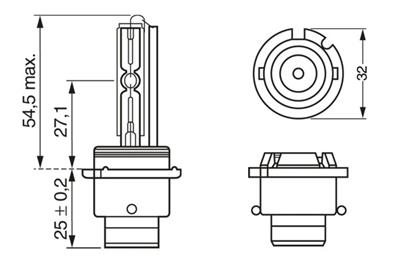BOSCH 1 987 302 851 Číslo výrobce: D2S. EAN: 4047026227505.