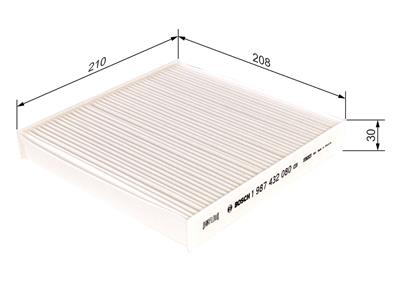 BOSCH 1 987 432 080 Číslo výrobce: M 2080. EAN: 4047024810525.