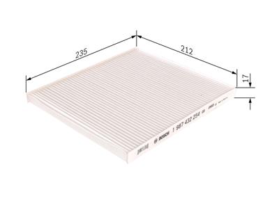 BOSCH 1 987 432 254 Číslo výrobce: M 2254. EAN: 4047024884885.
