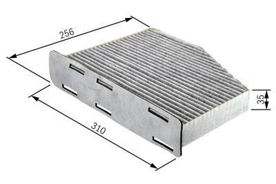 BOSCH 1 987 432 381 Číslo výrobce: R 2381. EAN: 4047024733718.