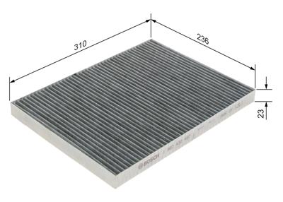 BOSCH 1 987 432 497 Číslo výrobce: R 2497. EAN: 4047024655836.