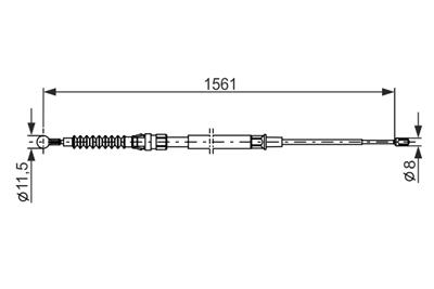 BOSCH 1 987 482 264 Číslo výrobce: BC1148. EAN: 4047024643499.