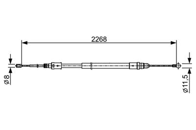 BOSCH 1 987 482 409 Číslo výrobce: BC2409. EAN: 4047025147682.