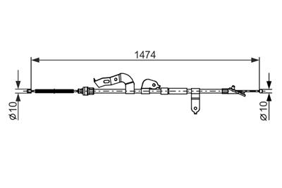 BOSCH 1 987 482 663 Číslo výrobce: BC2663. EAN: 4047026034431.