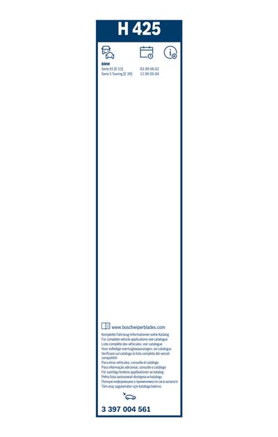 BOSCH 3 397 004 561 Číslo výrobce: H 425. EAN: 3165143565971.