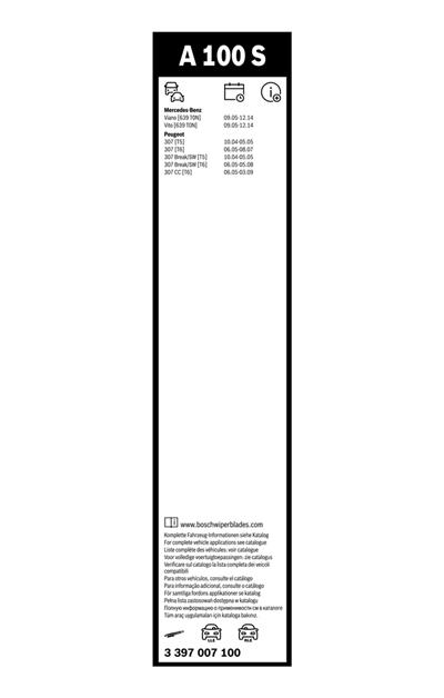 BOSCH 3 397 007 100 Číslo výrobce: A 100 S. EAN: 4047024049710.