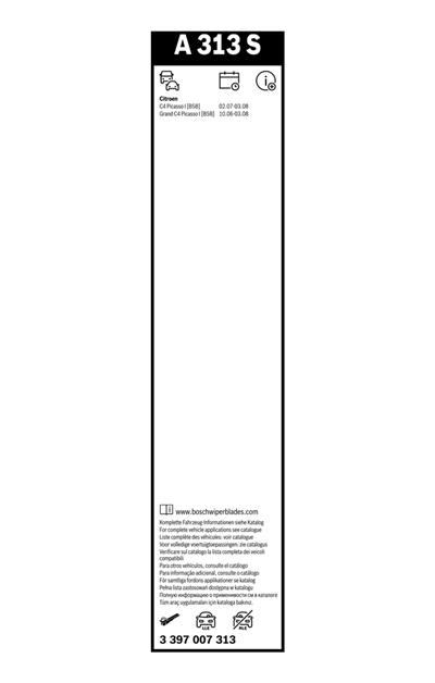 BOSCH 3 397 007 313 Číslo výrobce: A 313 S. EAN: 4047024268821.