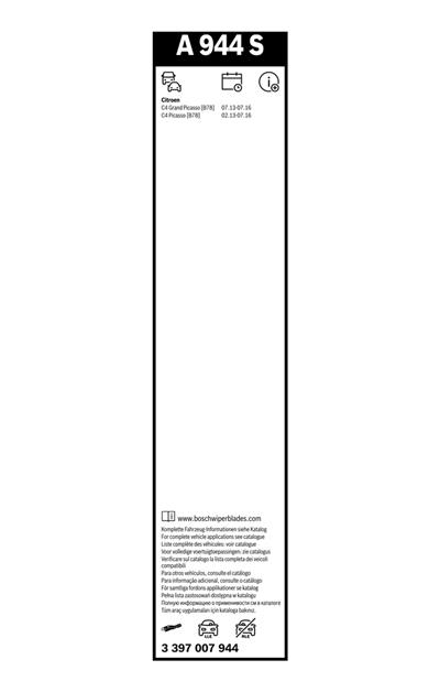 BOSCH 3 397 007 944 Číslo výrobce: A 944 S. EAN: 4047025252348.