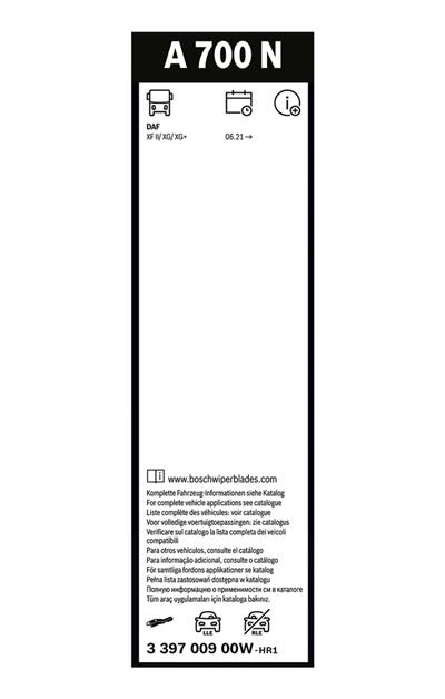 BOSCH 3 397 009 00W Číslo výrobce: A 700 N. EAN: 4047026886054.