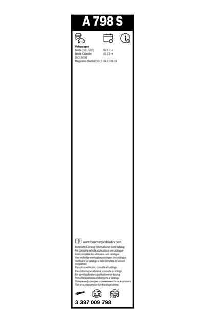 BOSCH 3 397 009 798 Číslo výrobce: A 798 S. EAN: 4047024909151.