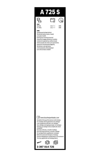 BOSCH 3 397 014 725 Číslo výrobce: A 725 S. EAN: 4047026444988.