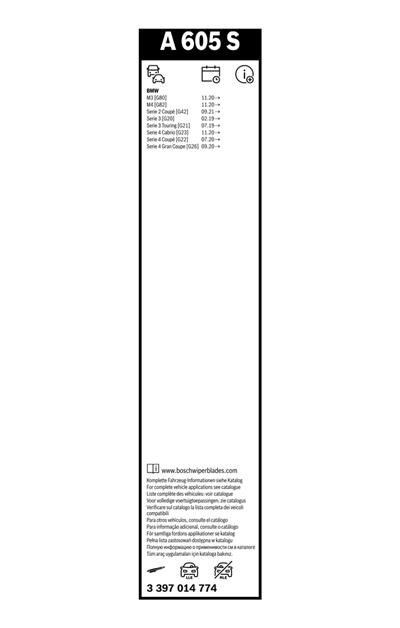 BOSCH 3 397 014 774 Číslo výrobce: A 605 S. EAN: 4047026558807.