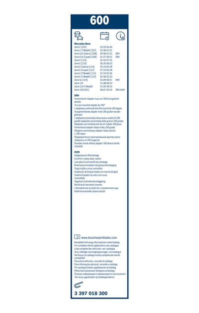 BOSCH 3 397 018 300 Číslo výrobce: 600. EAN: 3165141087802.