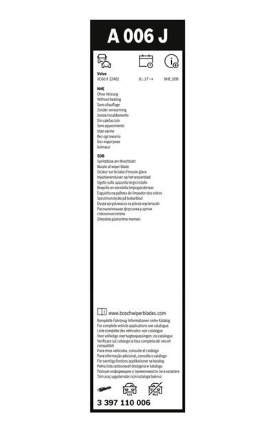 BOSCH 3 397 110 006 Číslo výrobce: A 006 J. EAN: 4047026585087.