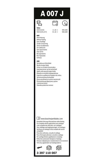 BOSCH 3 397 110 007 Číslo výrobce: A 007 J. EAN: 4047026585865.