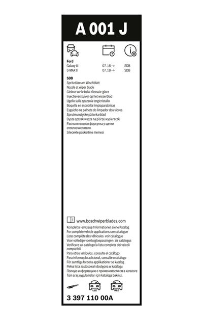 BOSCH 3 397 110 00A Číslo výrobce: A 001 J. EAN: 4047026585889.