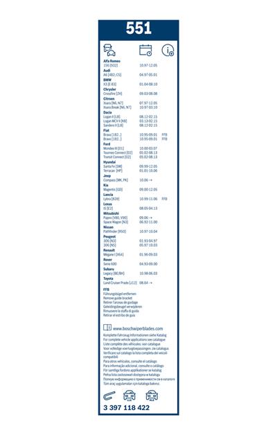 BOSCH 3 397 118 422 Číslo výrobce: 50. EAN: 3165141087758.