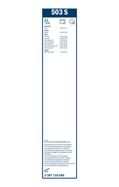 BOSCH 3 397 118 566 Číslo výrobce: 503 S. EAN: 3165143197042.