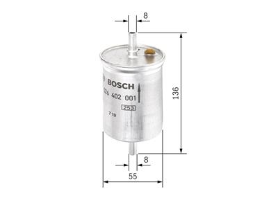 BOSCH F 026 402 001 Číslo výrobce: N 2001. EAN: 4047024186583.