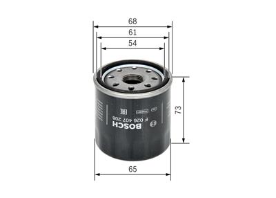 BOSCH F 026 407 208 Číslo výrobce: P 7208. EAN: 4047025655033.