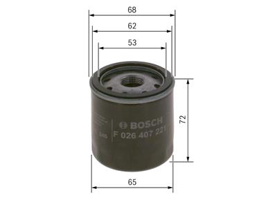 BOSCH F 026 407 221 Číslo výrobce: P 7221. EAN: 4047025914710.