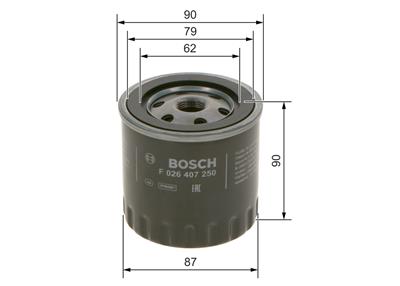 BOSCH F 026 407 250 Číslo výrobce: P 7250. EAN: 4047026224139.