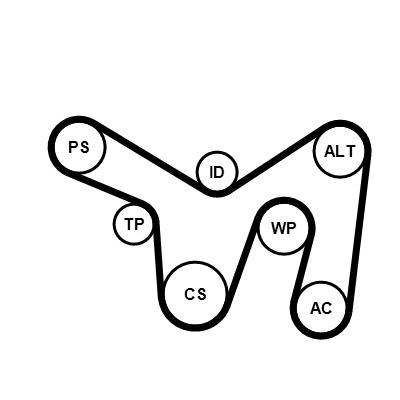 CONTITECH 6PK2140WP1 Číslo výrobce: 6 PK 2140. EAN: 4010858993719.