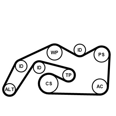 CONTITECH 6PK2490K1 Číslo výrobce: 6PK2490. EAN: 4010858998981.