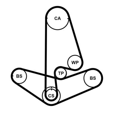 CONTITECH CT1001K2PRO Číslo výrobce: CT1001. EAN: 4010858007249.