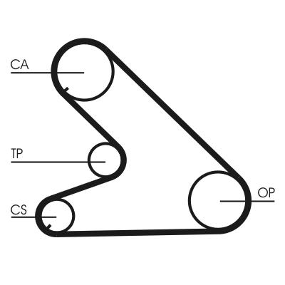 CONTITECH CT700 Číslo výrobce: 443 LAH 125 ZZP. EAN: 4010858030704.