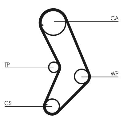 CONTITECH CT999 Číslo výrobce: CPPN 1032 8000M 15 ZZP. EAN: 4010858027131.