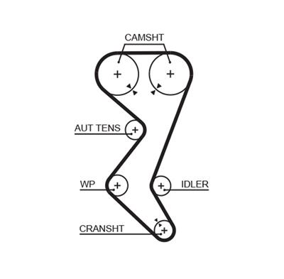 GATES K015528XS Číslo výrobce: 5528XS. EAN: 5414465978555.