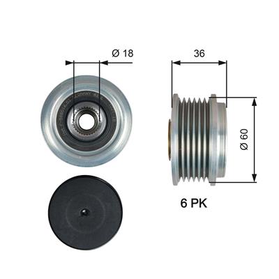GATES OAP7215 Číslo výrobce: 7789-10215. EAN: 5414465120770.
